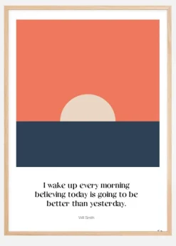 Today is better than yesterday Plakat (21x29.7 cm (A4))