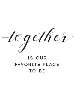 Together is our favorite place to be Plakat (21x29.7 cm (A4))