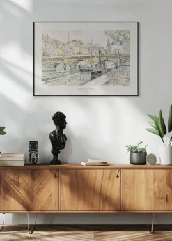 Tugboat At the Pont Neuf Plakat (21x29.7 cm (A4))