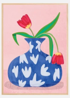 Tulpe in vase Plakat (21x29.7 cm (A4))