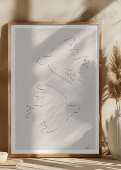 Two Doves Plakat (21x29.7 cm (A4))