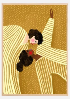 Two Line Women Plakat (21x29.7 cm (A4))