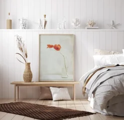 Two Poppies In A Bottle Plakat (21x29.7 cm (A4))