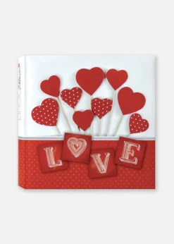 Valentine Album - 32x32 cm (40 Hvide sider / 20 blad)