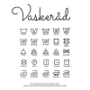 Vaskeråd - Hvid Plakat (21x29.7 cm (A4))