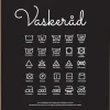 Vaskeråd - Sort Plakat (21x29.7 cm (A4))