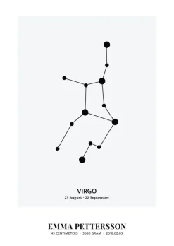 Virgo - stjernetegn (21x29,7 cm (A4))