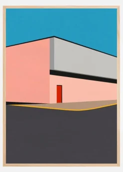 Warehouse Illustration Plakat (21x29.7 cm (A4))