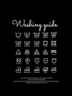 Washing guide - Black Plakat (21x29.7 cm (A4))