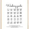 Washing guide white Plakat (21x29.7 cm (A4))