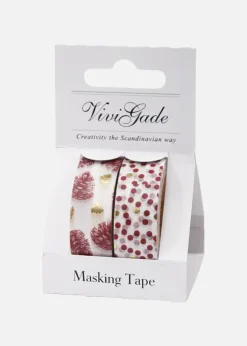 Washitape Kogler og prikker - 15 mm