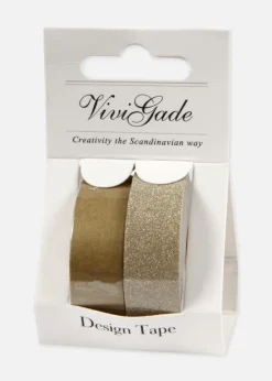 Washitejp Guld 2 stk.