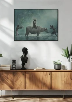 Water Buffalo Plakat (21x29.7 cm (A4))