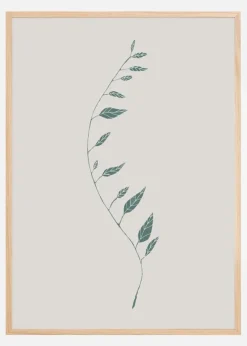 Wavy Branch Green Plakat (21x29.7 cm (A4))