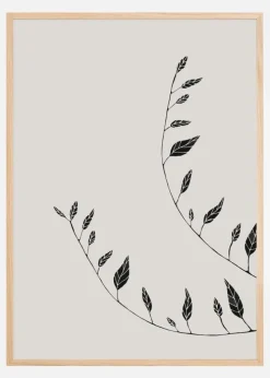 Wavy Branches Plakat (21x29.7 cm (A4))