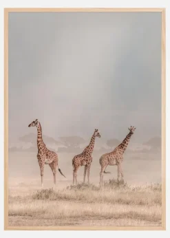 Weathering The Amboseli Dust Devils Plakat (21x29.7 cm (A4))
