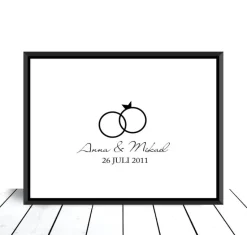 Wedding Ring I - Black (21x29,7 cm (A4))