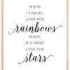 When it rains, look for rainbows Plakat (21x29.7 cm (A4))