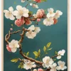 White Cherry Blossoms Plakat (21x29.7 cm (A4))