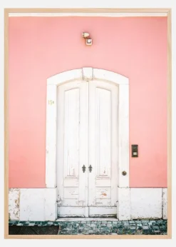 White Lisbon Door Plakat (21x29.7 cm (A4))