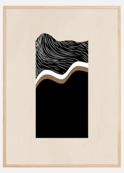 White Wave Art No.2 Plakat (21x29.7 cm (A4))