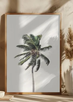 Windy Palm Tree Plakat (21x29.7 cm (A4))