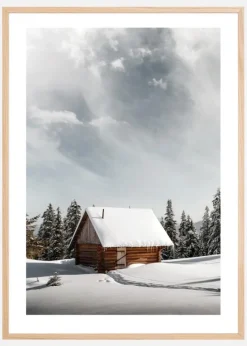Winter Cabin Plakat (21x29.7 cm (A4))