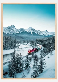 Winter Train Plakat (21x29.7 cm (A4))