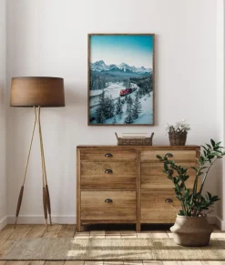 Winter Train Plakat (21x29.7 cm (A4))