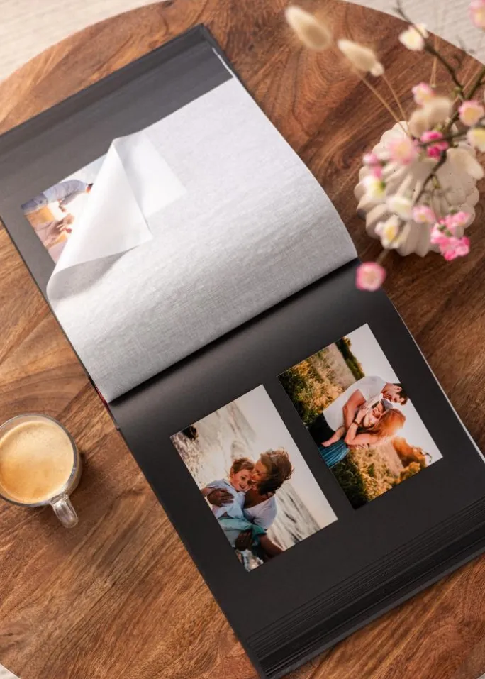 Wiro Album Sort - 30x30 cm (100 Sorte sider / 50 ark)