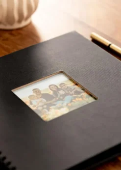 Wiro Spiralalbum Sort - 32x30 cm (50 Sorte sider / 25 ark)