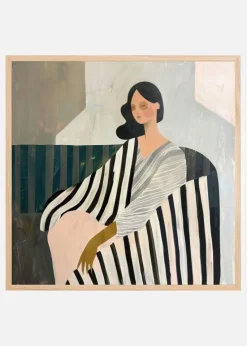 Woman In Recline Plakat (30x30 cm)