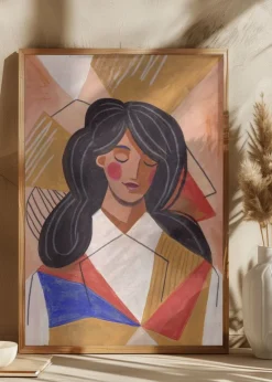 Woman in Thoughts Plakat (21x29.7 cm (A4))