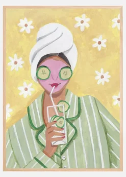 Woman Relax Time Plakat (21x29.7 cm (A4))