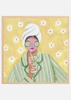 Woman Relax Time Plakat (30x30 cm)