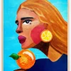 Woman With Orange Plakat (21x29.7 cm (A4))