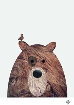 Wood bear Plakat (21x29.7 cm (A4))