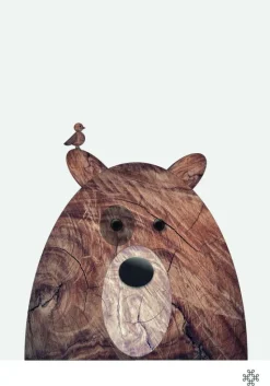 Wood bear Plakat (21x29.7 cm (A4))