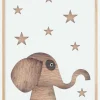 Wood elephant Light Plakat (21x29.7 cm (A4))