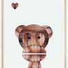 Wood monkey Plakat (21x29.7 cm (A4))