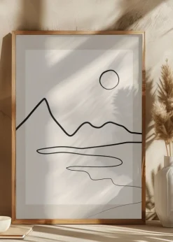 3x4 Aspectratiolineart2 Plakat (21x29.7 cm (A4))