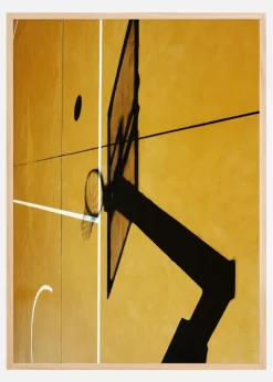 Yellow basketball court Plakat (21x29.7 cm (A4))