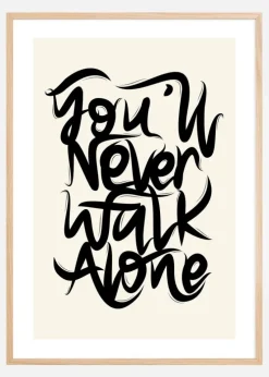 YNWA Text ll Plakat (21x29.7 cm (A4))