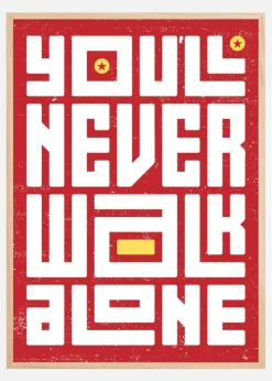 YNWA Text Plakat (21x29.7 cm (A4))