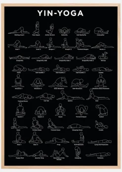 Yoga - B&W Plakat (21x29.7 cm (A4))