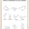 Yoga Sequence - Stretch & Strengthen To Float Forward - White Plakat (21x29.7 cm (A4))