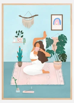 Yoga Time Plakat (21x29.7 cm (A4))
